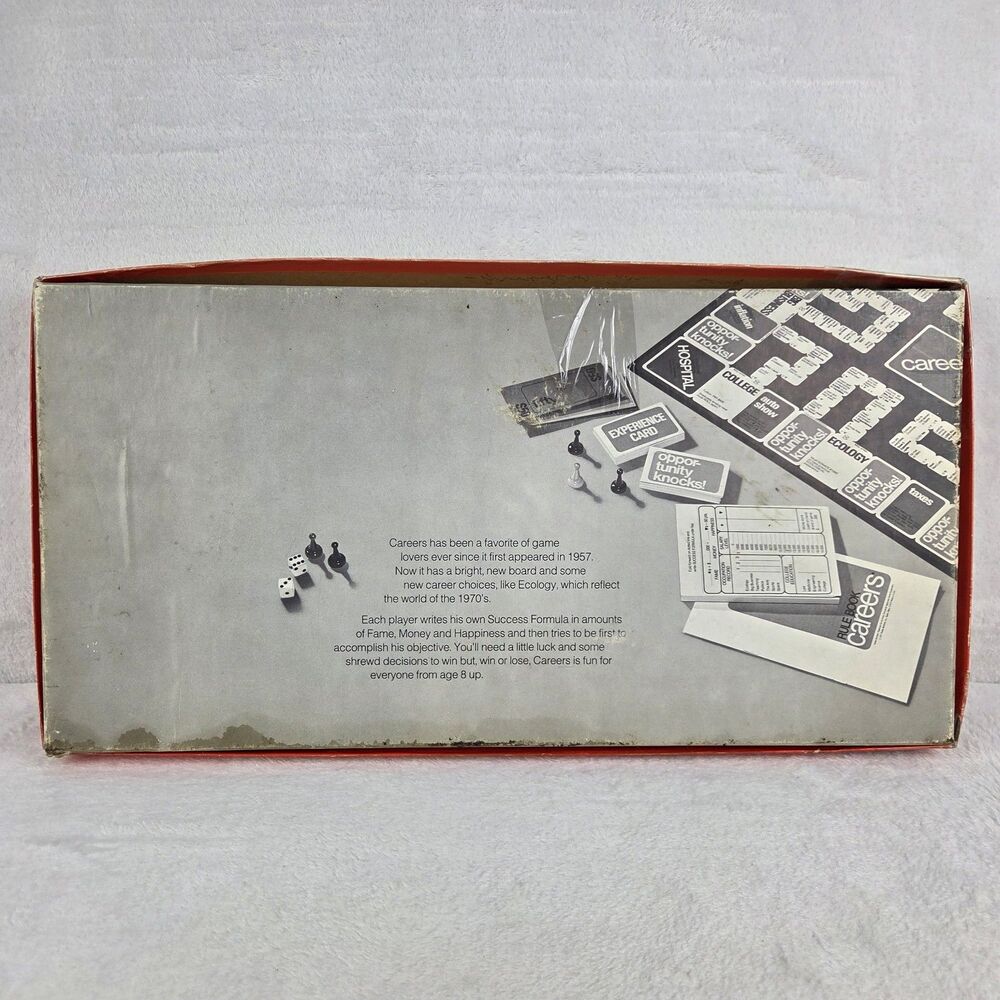 Vintage 1971 Careers Board Game Parker Brothers Complete With Score Sheets - Picture 8 of 10